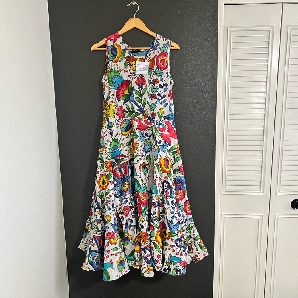 Kikisol Floral Sleeveless Maxi Dress